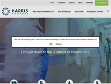 Tablet Screenshot of harrishealthcare.com